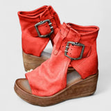 Karline - Klassiske Wedge Sandaler
