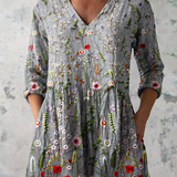 Amelie | Lang Bluse med V-Hals