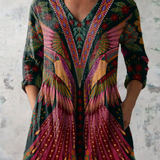 Manon | Lang Bluse med V-Hals