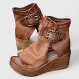 Karline - Klassiske Wedge Sandaler