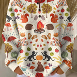 Matilda | Efterårs Skov Print Sweater