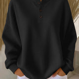 Grace | Enkelt Vaffelstrik Jumper