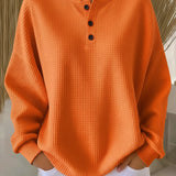 Grace | Enkelt Vaffelstrik Jumper