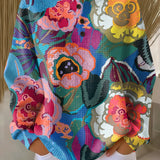 Joanna | Dristig Blomsterprint Striktrøje