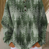 Alison | Grøn Skov Print Jumper