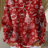 Meryl | Rød Festlig Doodle Jumper