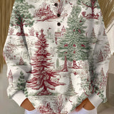 Bridget | Vinterlandsby Print Jumper